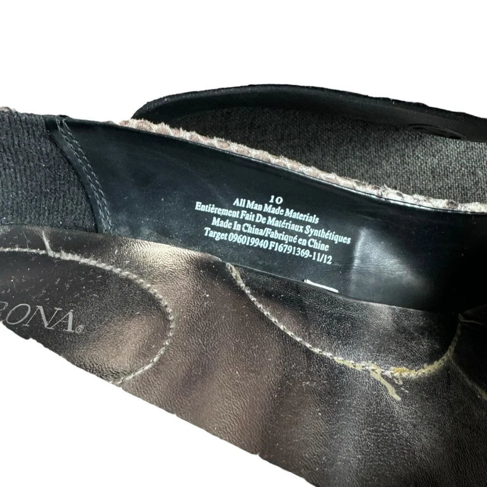 Merona Faux Snakeskin Heels Size 10 - Picture 5 of 6